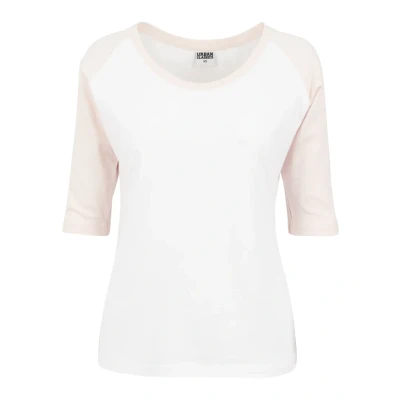 Abbildung von Urban Classics Ladies 3/4 Contrast Raglan TEE Tshirt print, Damen, Größe: XS, White