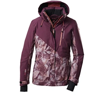 Abbildung von killtec Damen Skijacke/Funktionsjacke mit abzippbarer Kapuze und Schneefang KSW 145 WMN SKI JCKT, dunkelpflaume, 38, 38625 000