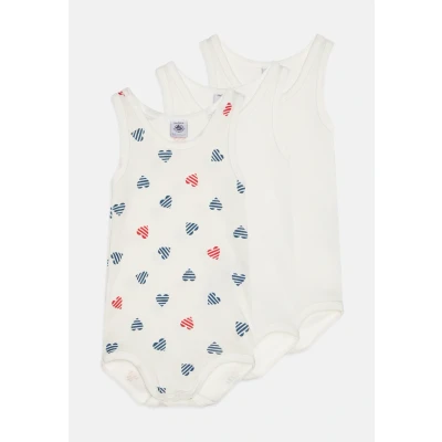 Abbildung von Petit Bateau BÉBÉ Unisex 3 PACK Body für Kinder, Größe: 60, Marshmallow/medieval