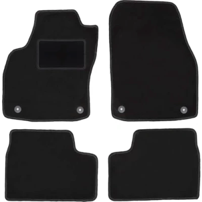 Abbildung von Wielganizator Automatte Passend für Opel Astra H Limousine, Fließheck, Kombi, TwinTop, Cabrio, Coupé 2003 2010 Velours Autozubehör Auto Fußmatten Fußmatte 4 teilig schwarz