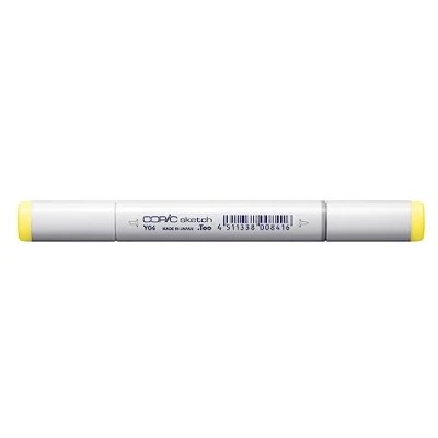 Abbildung von COPIC Sketch Marker Typ Y 04, Acacia, professioneller Pinselmarker, mit einer Super Brush Spitze und Medium Broad