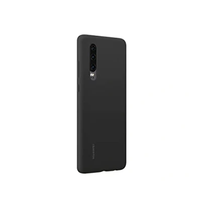 Abbildung von Huawei P30 Hülle Silikon Soft Case/Backcover Handyhülle Schwarz