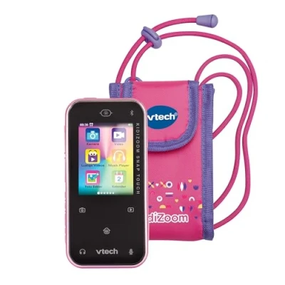 Abbildung von Vtech® KidiZoom Snap Touch, pink Kinderkamera (im coolen Smartphone Format, inklusive Tragetasche)