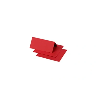 Abbildung von Clairefontaine 75025C Packung mit 25 Tischaufsteller Pollen, 85x80 mm, gefaltet, Kirschrot