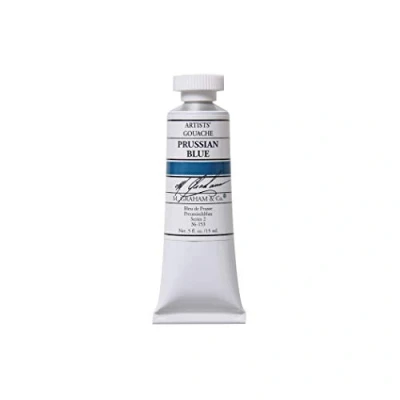 Abbildung von M. Graham 1/2 Ounce Tube Gouache Paint, Prussian Blue by &amp; Co.