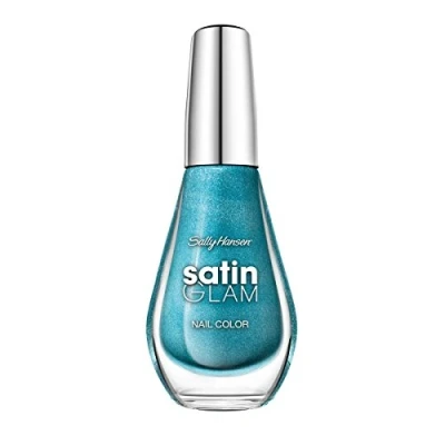 Abbildung von SALLY HANSEN Satin Glam Shimmery Matte Finish Nail Color Teal Tulle