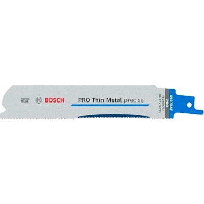 Abbildung von Bosch 5x PRO Thin Metal S937EAF Precise Säbelsägeblatt (für Rohre und Profile aus Metall, Nichteisenmetalle, Länge 150 mm, Professional Zubehör Säbelsäge)