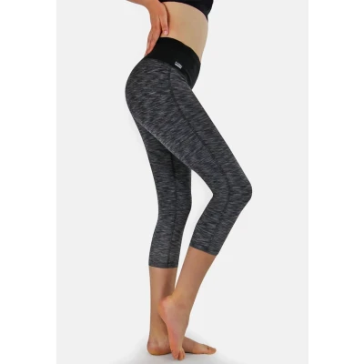 Abbildung von Formbelt 3/4 Capri MIT Handytasche Lederhose, Damen, Größe: XS, Schwarz grau
