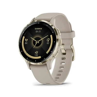 Abbildung von Garmin [renewed] Venu 3S GPS Fitness Smartwatch mit Bluetooth Telefonie und Sprachassistenz, Ultrascharfes 1,1 Zoll AMOLED Touchdisplay, GarminPay Rollstuhlmodus [Generalüberholt]