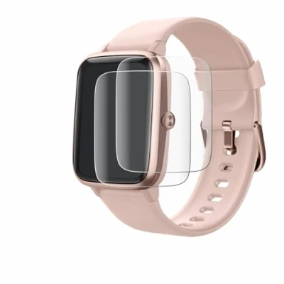 Abbildung von BROTECT 2 Stück Full Cover Schutzfolie für Fitpolo Smartwatch 207 1.3&quot; Screen Displayschutz Folie [3D Curved, Kristall Klar]