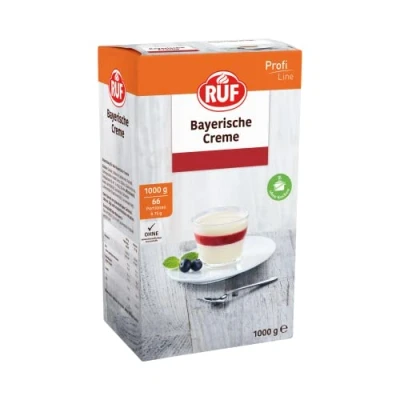 Abbildung von RUF Bayerische Creme ohne Kochen, luftige Sahnecreme mit feinem Vanillearoma, pur oder als Schichtdessert, einfach portionierbar, Großpackung, 1x1000g