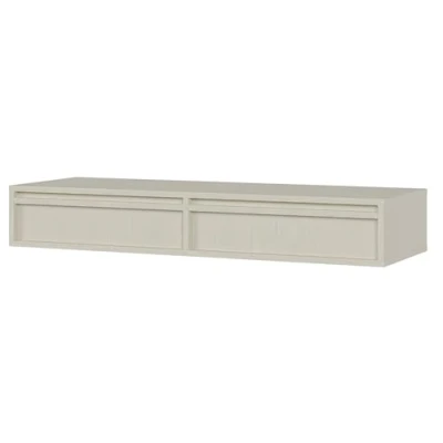 Abbildung von Selsey Schminktisch Makeup Tisch Frisiertisch Kosmetiktisch 110 cm Mit 2 Schubladen Hängend Sandbeige Evo
