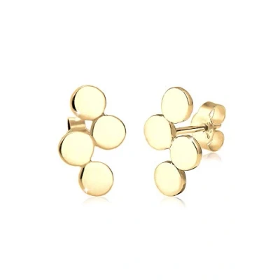 Abbildung von Elli Wellen Ohrringe goldcoloured, Damen, Größe: One Size, Gold coloured