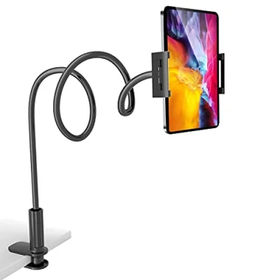 Abbildung von Handy Halterung für Bett, 360 Grad flexibler Tablet Ständer den Schreibtisch, mit verstellbarer 100,1 cm langer Armklemme, 11,9 26,7 (4,7 cm) iPhone/iPad