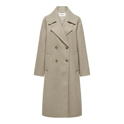 Abbildung von ONLY Reverskragen Trenchcoat, Damen, Größe: 38, Weathered teak