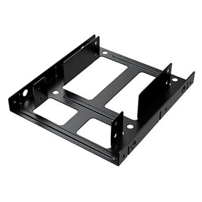 Abbildung von GRAUGEAR 2X 2,5 Zoll HDD/SSD Laufwerke Einbaurahmen Dual 2,5&quot; SSD/HDD Konverter in 3,5 Schacht Metall G CV 25T35
