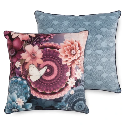 Abbildung von hip Dekokissen Polyvelvet 48 X cm Asher bunt mandalas &amp; flowers, Couch Kissen Sofa