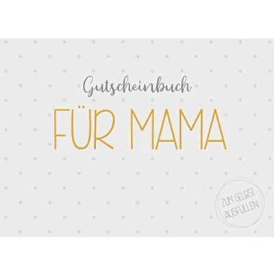 Abbildung von Gutscheinbuch für Mama zum selbst ausfüllen: 20 Gutscheine als Geschenk die Mutter, Geschenkidee Geburtstag oder zu Weihnachten