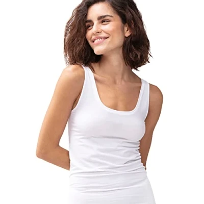 Abbildung von mey TOP Serie Organic Unterhemd/shirt, Damen, Größe: 42, White