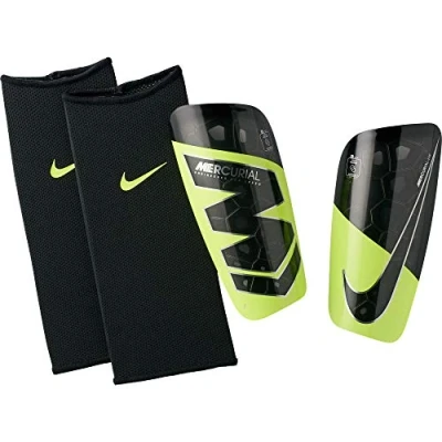 Abbildung von Nike Mercurial Lite Schienbeinschoner, Unisex, Erwachsene, Mehrfarbig (Volt/Black), XL