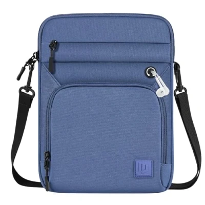 Abbildung von Dadanism 9 11 Zoll Tablet Tasche mit Schultergurt für iPad Pro 11&quot;, Air 10. Gen 10,9&quot;, 9/8/7. Gen. 10,2&quot;, 5/4 Galaxy Tab A9+ 11&quot;/S9 FE, M11 Dunkelblau
