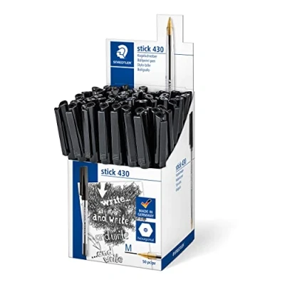 Abbildung von STAEDTLER Stick 430 M 9CP5 Kugelschreiber Strichbreite 50 Stück schwarz