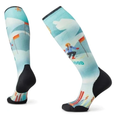 Abbildung von Smartwool WOMEN&#039;S SKI Targeted Cushion SNOW Bunny Print OTC Socks Sportsocken, Damen, Größe: 34 37, Capri