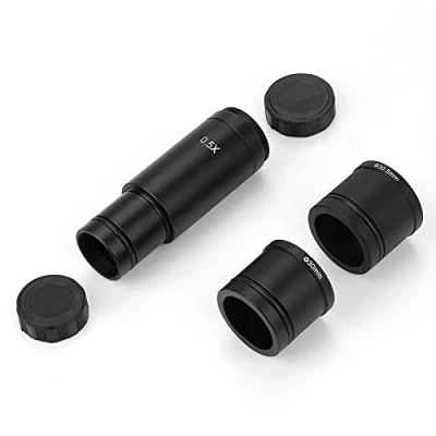 Abbildung von Mikroskopadapter 0,5 x C Mount Objektivadapter 23,2 mm 30 und 30,5 Anschlüsse für CCD Kamera Digitales Okular