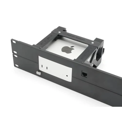 Abbildung von thingsNrack Halterung für 1 3 Apple Mac Mini M4 mit Remote On/Off Button und 1x RJ45 Ethernet Keystone