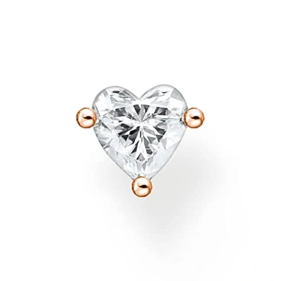 Abbildung von Thomas Sabo Einzel Ohrstecker Herz vergoldetes Silber H2234 416 14