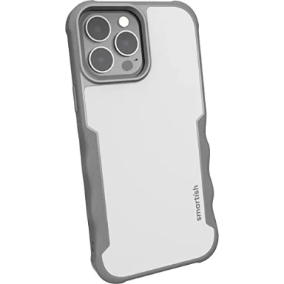Abbildung von Smartish Gripzilla magnetische Schutzhülle für iPhone 13 Pro Max kompatibel mit MagSafe [robust und robust], robuste Griffabdeckung Fallgetestetem Schutz Apple Max, Graubereich
