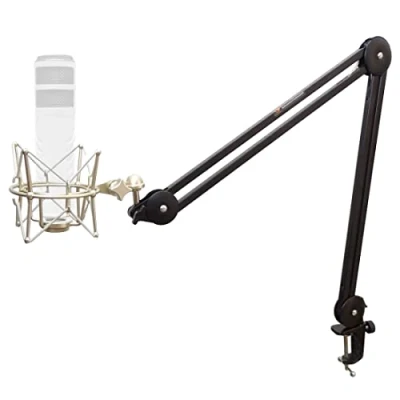 Abbildung von keepdrum MS138 Gelenkarm Tischstativ + MS088SV Mikrofon Spinne Shockmount für Rode Mikrofone