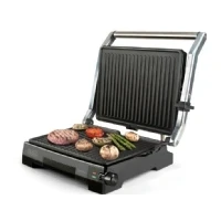 Abbildung von Black &amp; Decker BXGR2200E, Schwarz, Edelstahl, Rechteckig, Tasten, Drehregler, 180, 2200 W