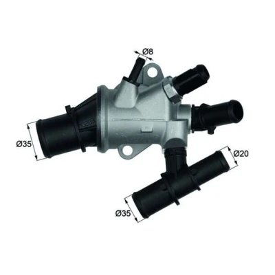 Abbildung von MAHLE ORIGINAL TI 170 88 Kühlwasserthermostat ALFA ROMEO: 147, FIAT: Multipla