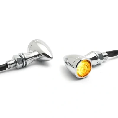 Abbildung von Dock66 Motorcycle Parts Micro Bullet LED Blinker Chrom, ECE