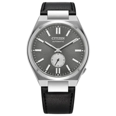Abbildung von Citizen Herren Analog Automatik Uhr mit Leder Armband NK5010 01H