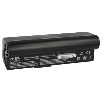 Abbildung von vhbw 1x Akku kompatibel mit Asus Eee PC 900a, 900hd, 900ha Notebook (8800 mAh, 7,4 V, Li Ion)