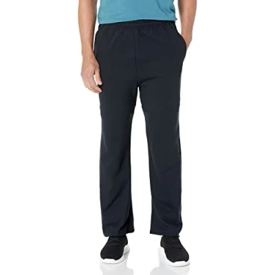 Abbildung von Jerzees Herren Nublend Fleece Jogginghose &amp; Sweatpants, Baumwollmischung, Größen S 3X Trainingshose, Unten offen, Schwarz, XXL