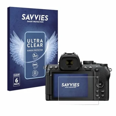 Abbildung von Savvies 6 Stück Schutzfolie für Nikon Z50 II Displayschutz Folie Ultra Transparent
