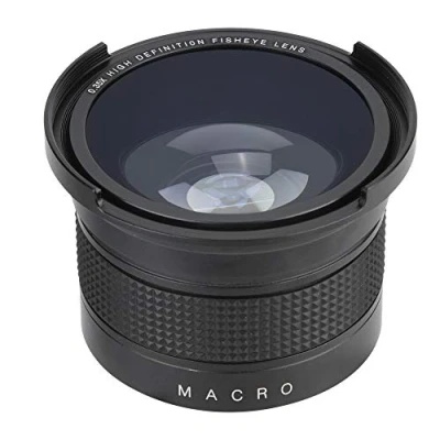 Abbildung von EBTOOLS 52mm 0.35X Weitwinkel Fisheye Objektiv mit Objektivdeckel Aufbewahrungstasche Universelles, tragbares Kamera für Spiegelreflexkameras