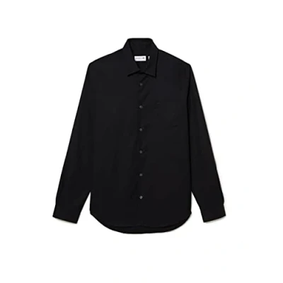 Abbildung von Lacoste Herren Ch8522 Klassisches Hemd, Schwarz, 40