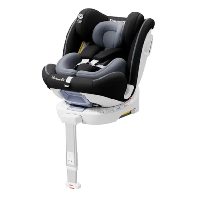Abbildung von Fourward Baby Autositz Kindersitz 360drehbar mit ISOFIX+Stützfuß ECE R129 Zertifiziert, 30% höhere Stabilität im Seitenaufprall‌,0 150 cm / 0 12 Year, 5 Punkt Sicherheitsgurt
