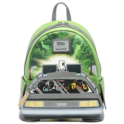 Abbildung von Loungefly Universal Back to the Future Light Up DeLorean Damen Rucksack, Mehrfarbig, Btfbk0007