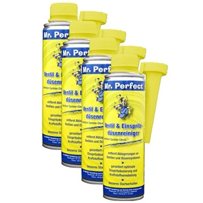 Abbildung von Mr. Perfect Ventil &amp; Einspritzdüsenreiniger, 4x 250 ml Additiv für Benzin Motoren