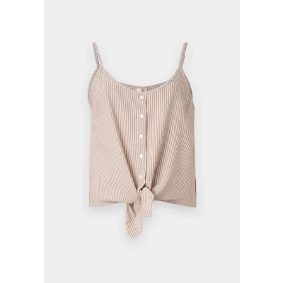 Abbildung von ONLY Onllecey KNOT Singlet Top, Damen, Größe: Large, Toasted coconut/cloud dancer
