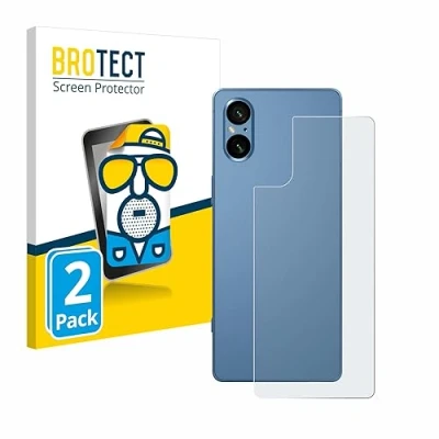 Abbildung von BROTECT Entspiegelungs Schutzfolie für Sony Xperia 5 V (Rückseite) (2 Stück) Matte Displayschutz Folie, Anti Reflex, Fingerprint