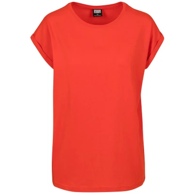Abbildung von Urban Classics Curvy Ladies Extended Shoulder TEE Tshirt basic, Damen, Größe: Large, Bloodorange
