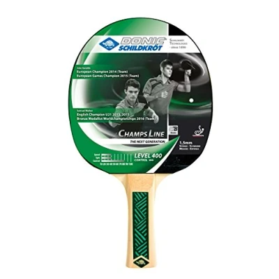 Abbildung von Donic Schildkröt Tischtennisschläger Champs Line 400, FSC Hoz, 1,5 mm Schwamm, Jade ITTF Belag, 705142
