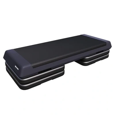 Abbildung von GORILLA SPORTS Stepper Aerobic Steppbrett, 3 Stufen Höhenverstellbar, 10/15/20cm Stepbench (1 tlg)
