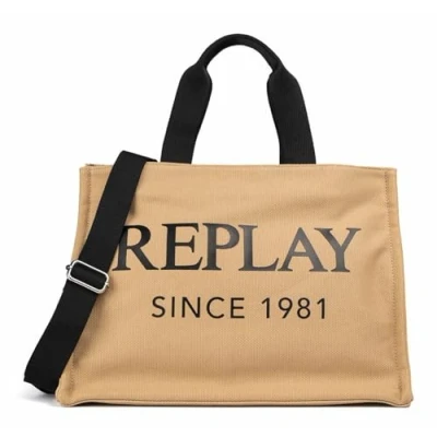 Abbildung von Replay Shopping Bag, Damen, Größe: One Size, Sand
